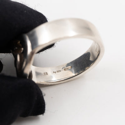 Interlocking G Ring 925 Silver