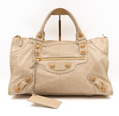 Work Giant 21 Beige Leather Gold