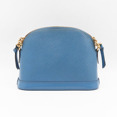Alma Mini Chain Epi Leather Bleuet