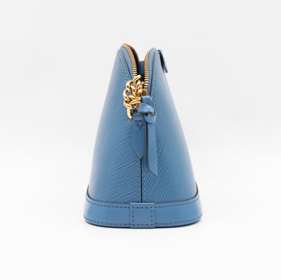 Alma Mini Chain Epi Leather Bleuet