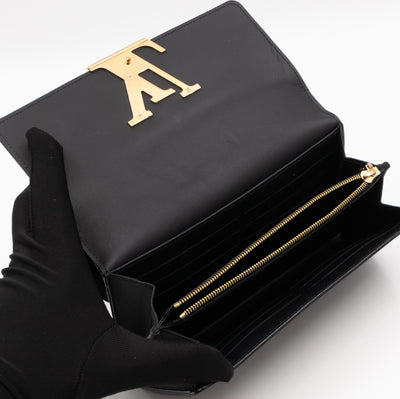 Louise Wallet Black Vernis