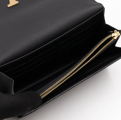 Louise Wallet Black Vernis