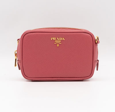 Camera Bag Pink Leather