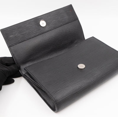 Clery Clutch Epi Leather Black