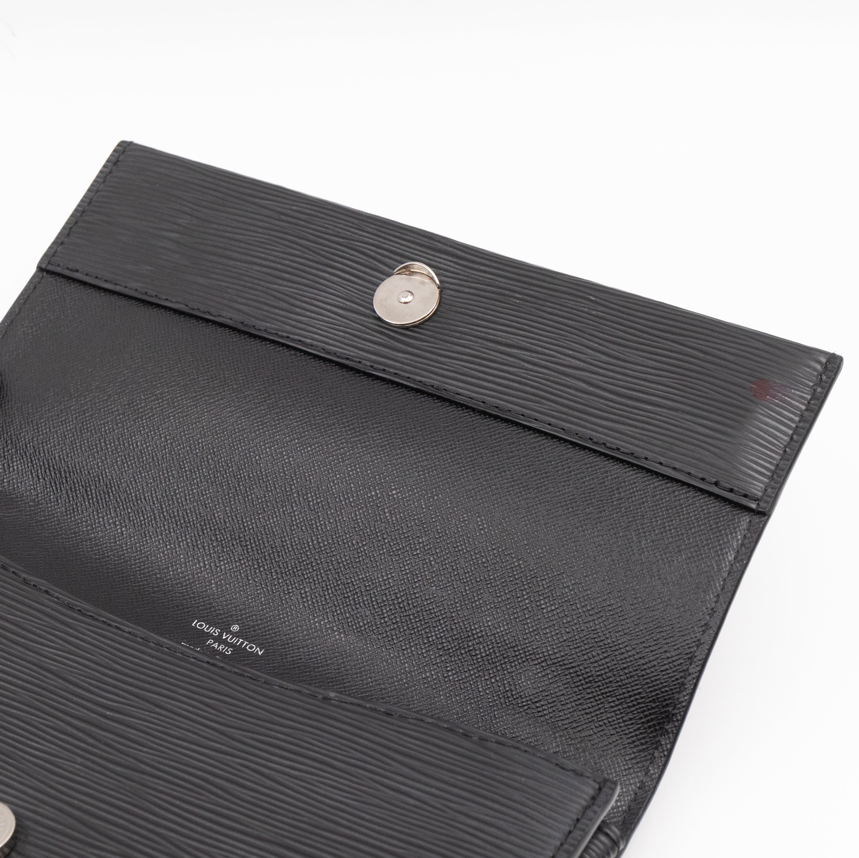 Clery Clutch Epi Leather Black