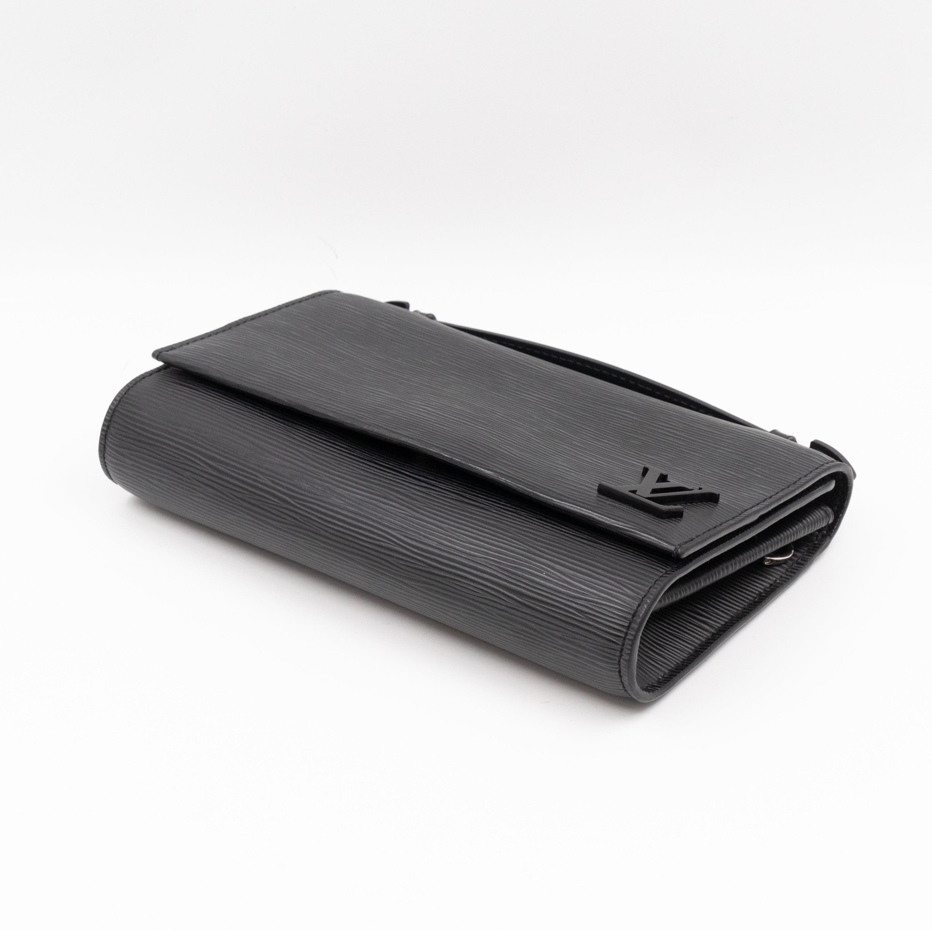 Clery Clutch Epi Leather Black