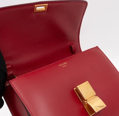 Classic Box Medium Red Leather