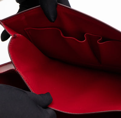 Classic Box Medium Red Leather
