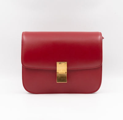 Classic Box Medium Red Leather