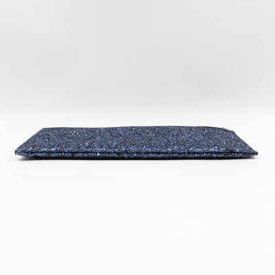 Folio Clutch Blue Glitter