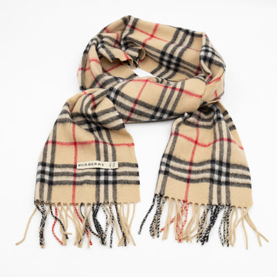 Vintage Cashmere Scarf House Check