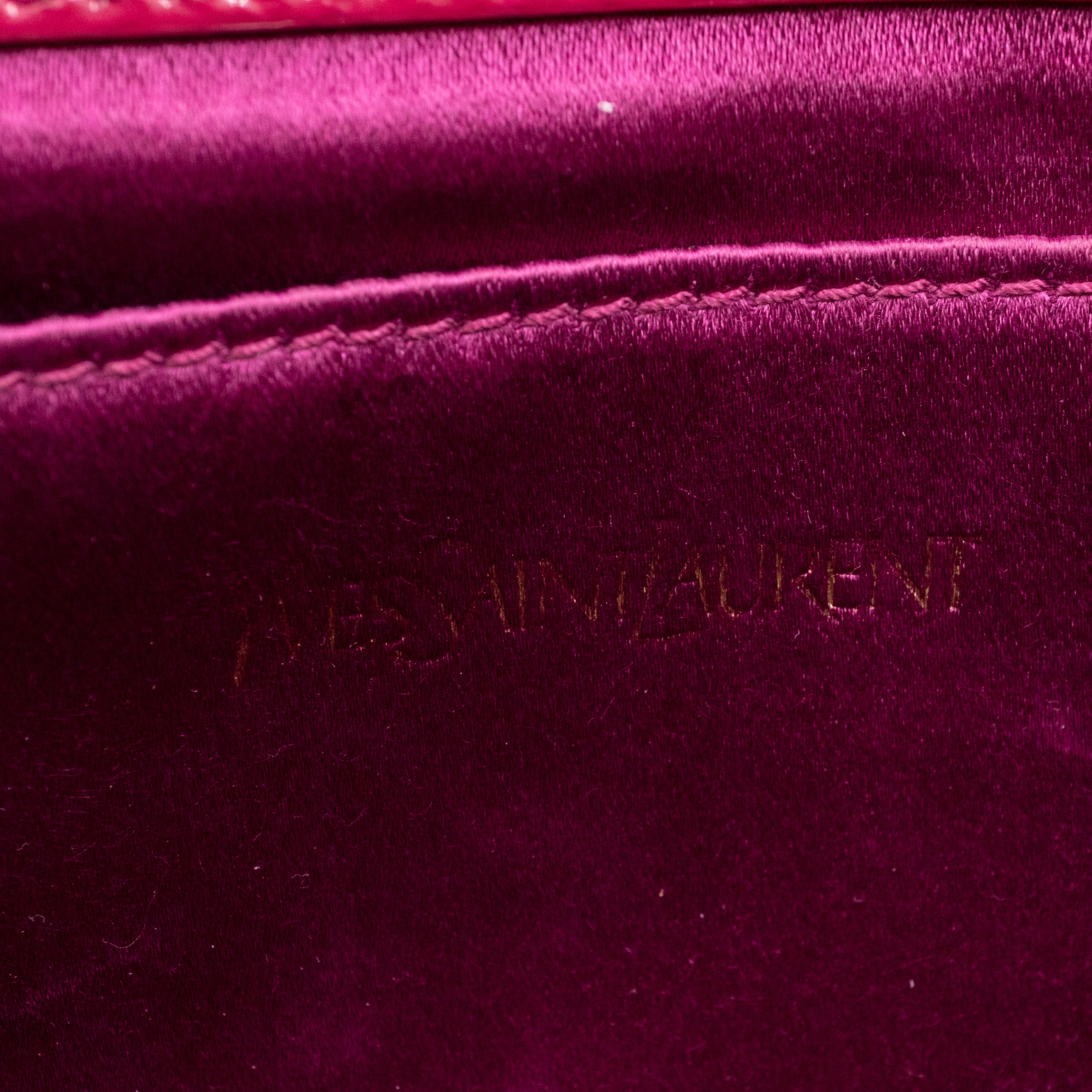 Belle De Jour Clutch Patent Leather Red