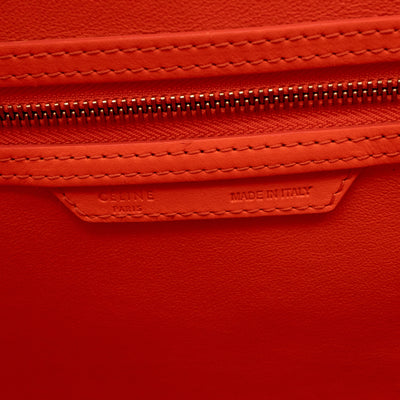 Mini Luggage Orange Leather