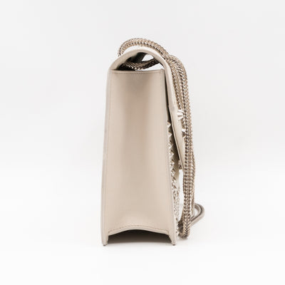 Studded Medium Betty Bag White Leather
