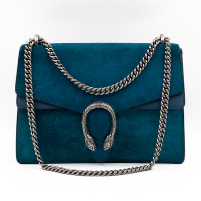 Dionysus Medium Blue Suede