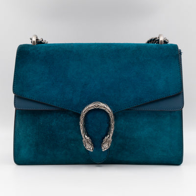 Dionysus Medium Blue Suede
