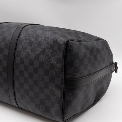 Keepall 45 Bandouliere Damier Graphite
