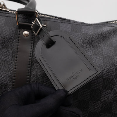 Keepall 45 Bandouliere Damier Graphite