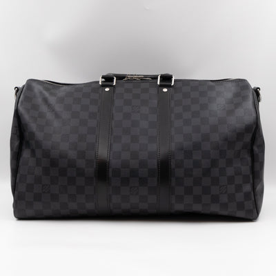 Keepall 45 Bandouliere Damier Graphite
