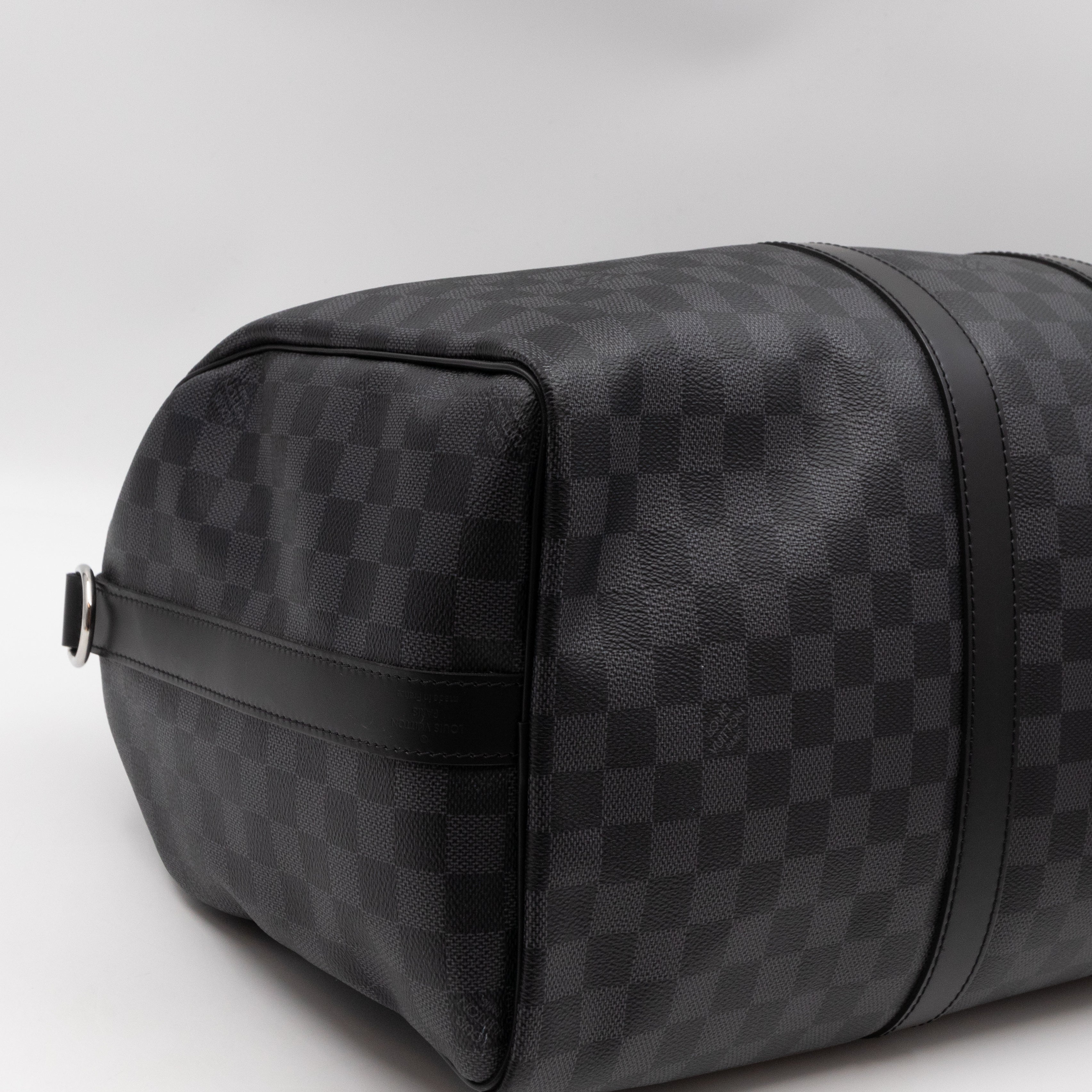 Keepall 45 Bandouliere Damier Graphite