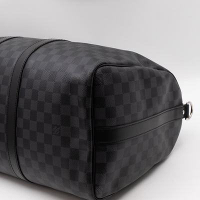 Keepall 45 Bandouliere Damier Graphite