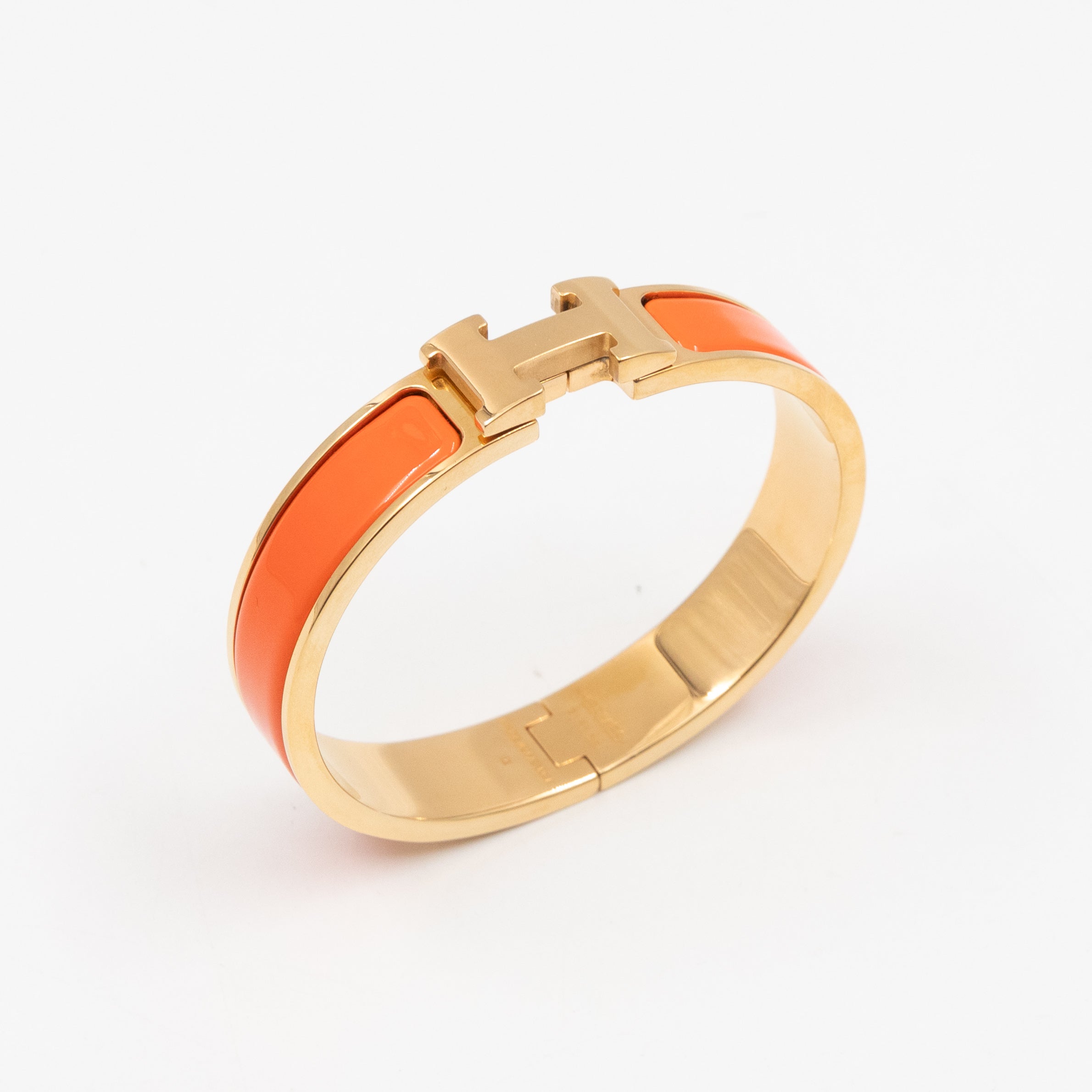 Clic H Bracelet PM  Orange Gold