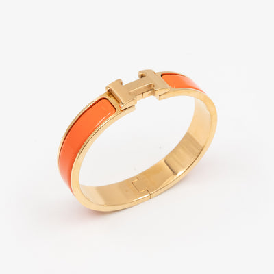 Clic H Bracelet PM  Orange Gold