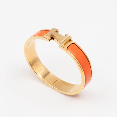 Clic H Bracelet PM  Orange Gold