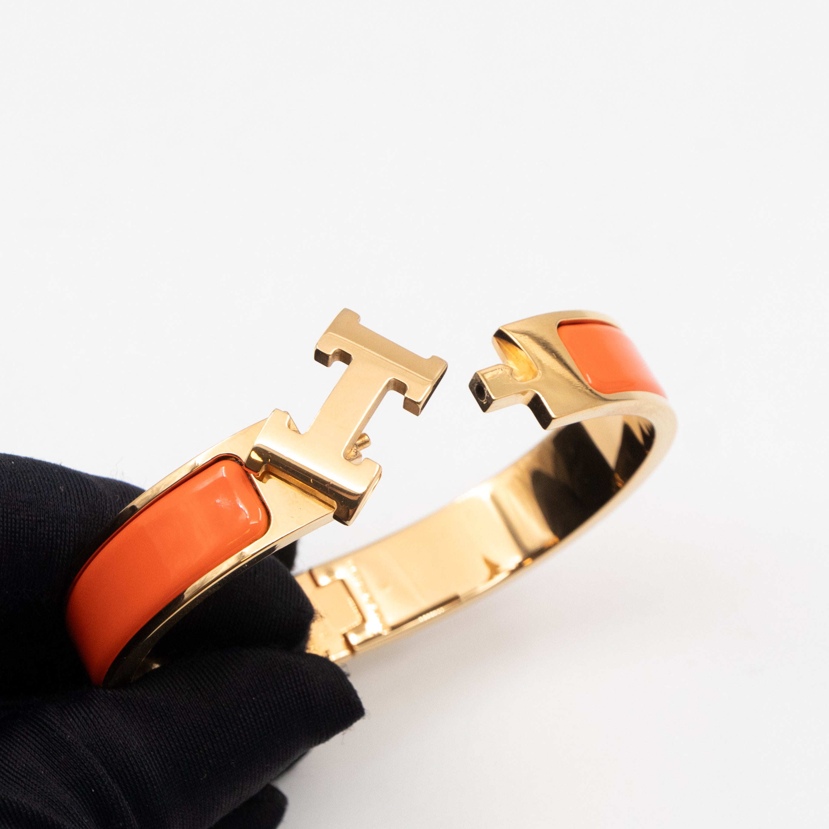 Clic H Bracelet PM  Orange Gold