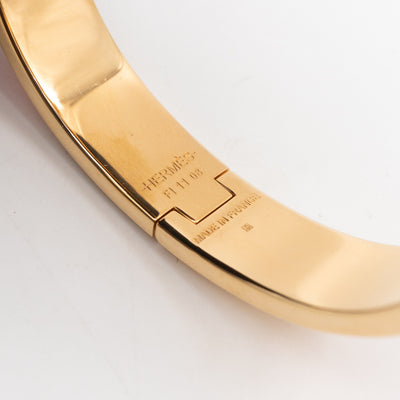 Clic H Bracelet PM  Orange Gold
