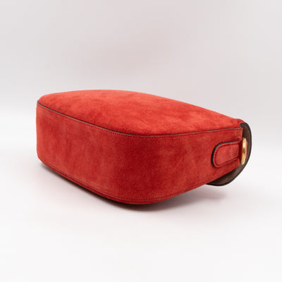 Lady Web Medium Red Suede