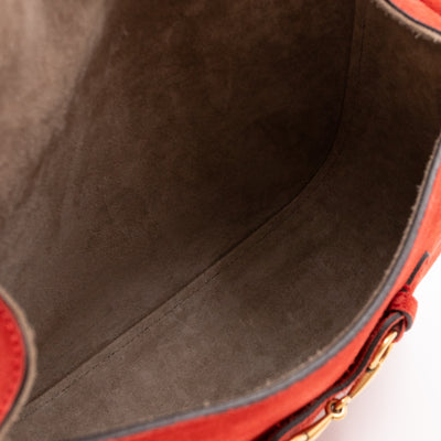 Lady Web Medium Red Suede