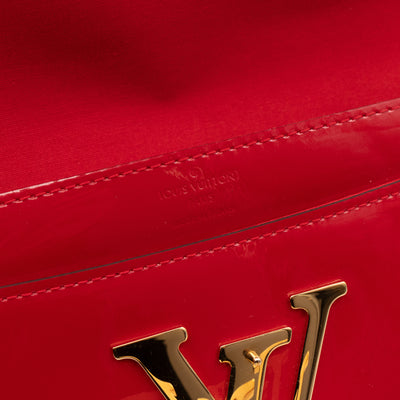 Louise Clutch Red Vernis Gold