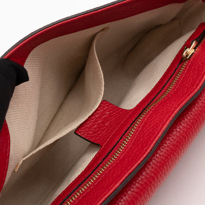 Soho Flap Chain Bag Red Leather
