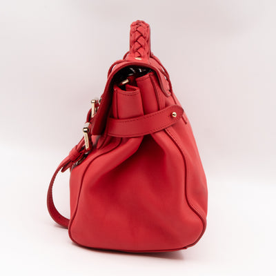 Alexa Smooth Pinkish Red Leather
