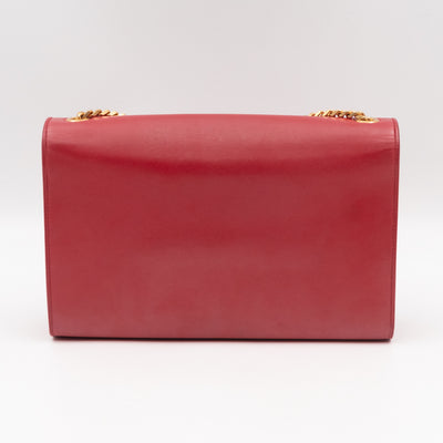Kate Medium Tassel Red Leather