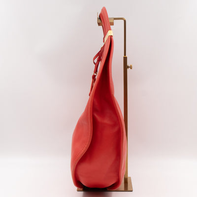 Diorita Hobo Bag Vermillion Orange Leather