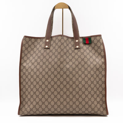 Signature Web Loop Medium Tote GG Supreme