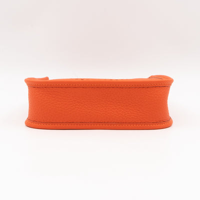 Evelyne 16 Mini Feu Orange Leather