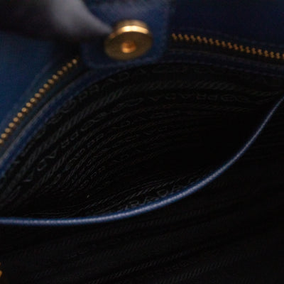 Galleria Tote Bag Blue Saffiano