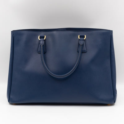 Galleria Tote Bag Blue Saffiano