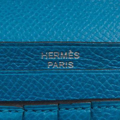 Bearn Compact Wallet Blue Leather