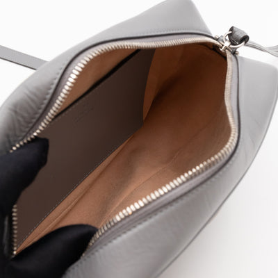 GG Marmont Small Deep Grey Matelasse Aria Leather