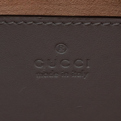 GG Marmont Small Deep Grey Matelasse Aria Leather