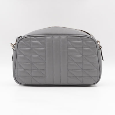 GG Marmont Small Deep Grey Matelasse Aria Leather
