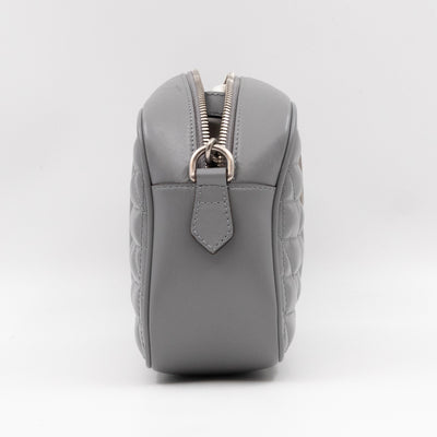 GG Marmont Small Deep Grey Matelasse Aria Leather
