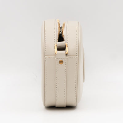 Le 61 Camera Bag White Calfskin Leather