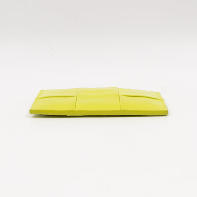 Cassette Credit Card Case Sherbet Intrecciato Leather