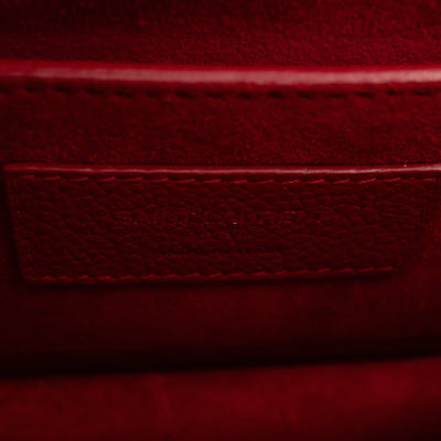 Sunset Medium Red Grained Leather