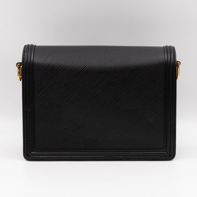 Dauphine MM Black Epi Leather